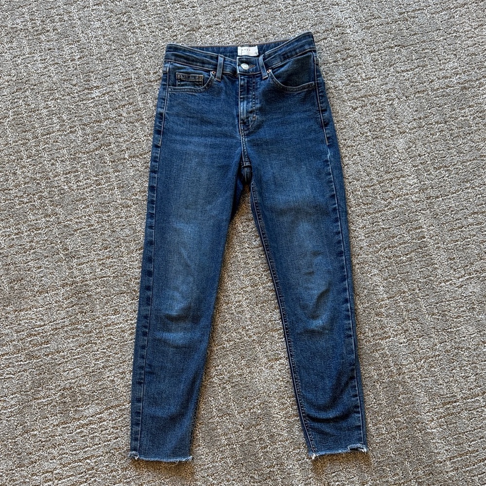 Topshop PETITE Indigo Cropped Jeans